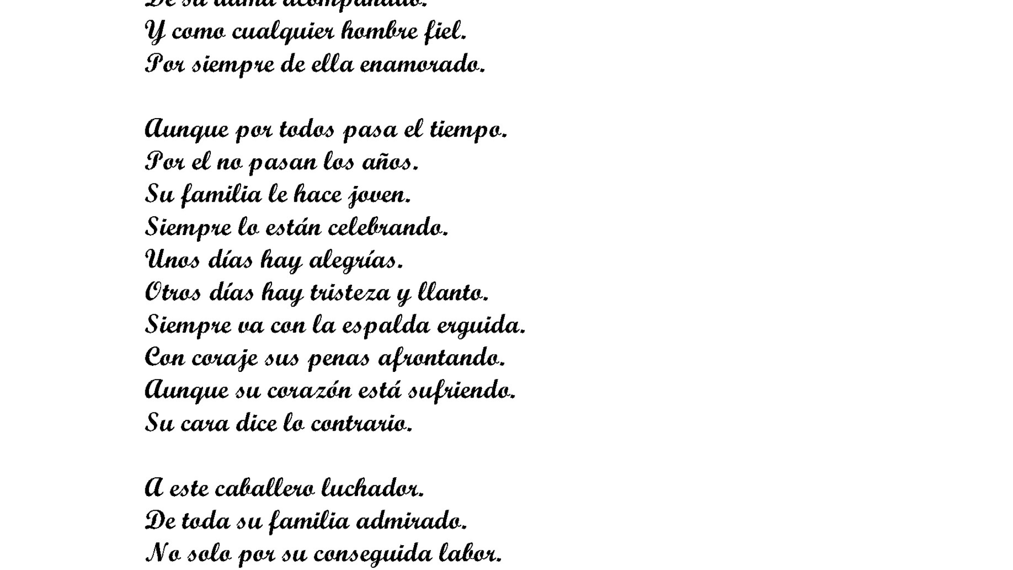 A MI QUERIDO SUEGRO